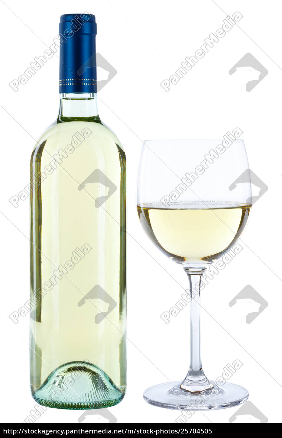 Weinflasche Weinglas Wein Flasche Glas Weisswein Lizenzfreies Bild Bildagentur Panthermedia