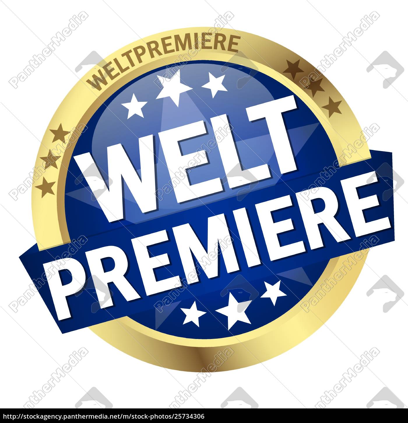 Button With Banner World Premiere - Stockfoto - #25734306 | Bildagentur ...