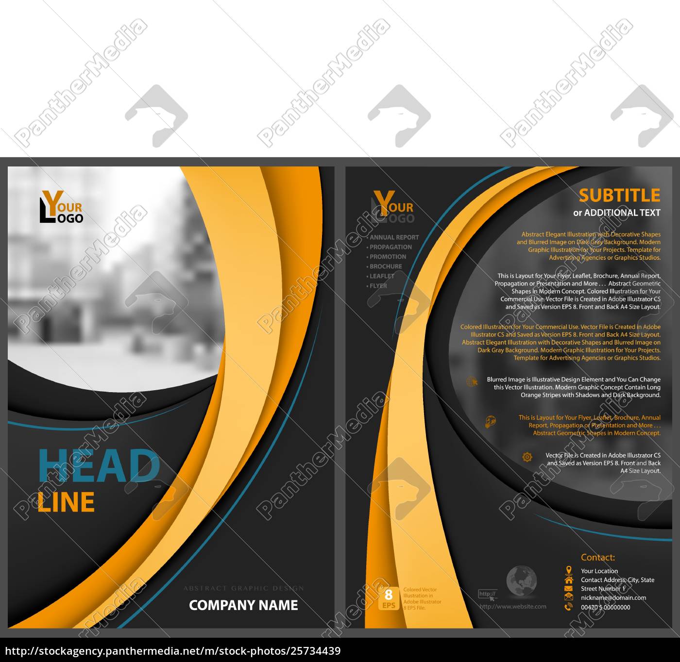 Lizenzfreie Vektorgrafik 20 - schwarzer flyer vorlage mit With Regard To Adobe Illustrator Flyer Template