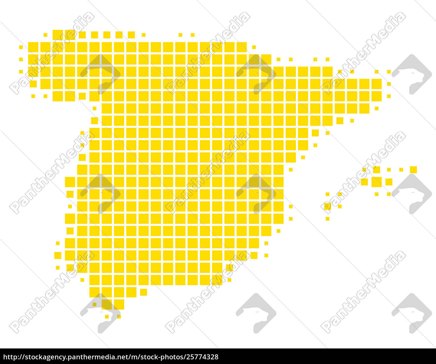 Karte Von Spanien Lizenzfreies Foto 25774328 Bildagentur Panthermedia