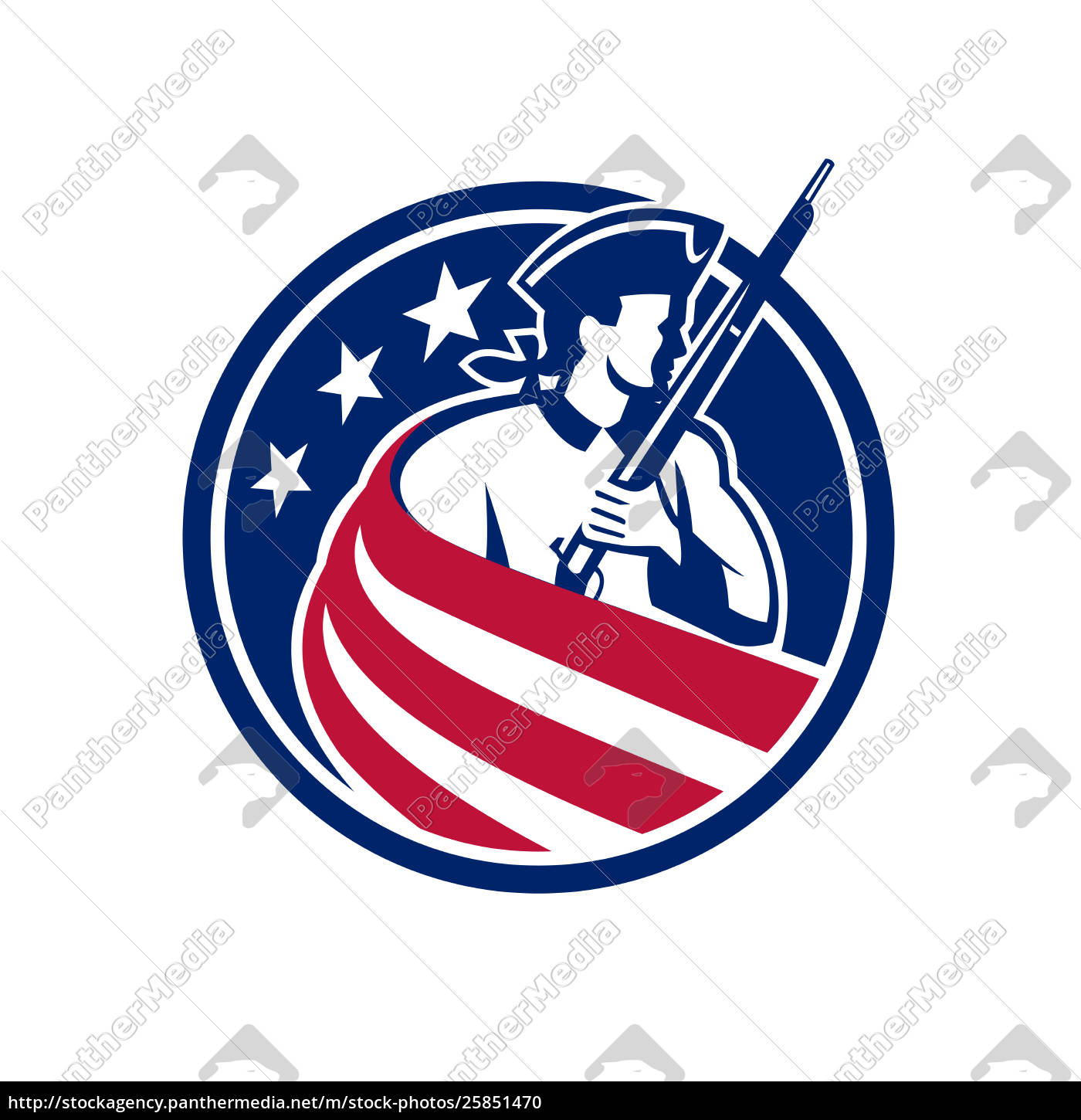 American Patriot Usa Flagge Icon Stock Photo 25851470 Bildagentur Panthermedia