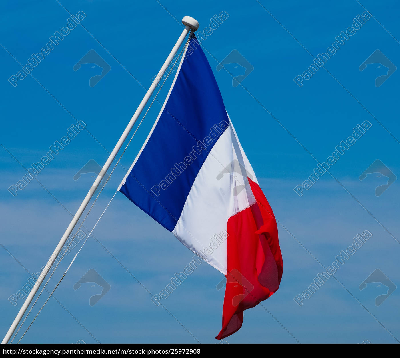 Fotodruck mit französische Flagge, Frankreich Flagge von