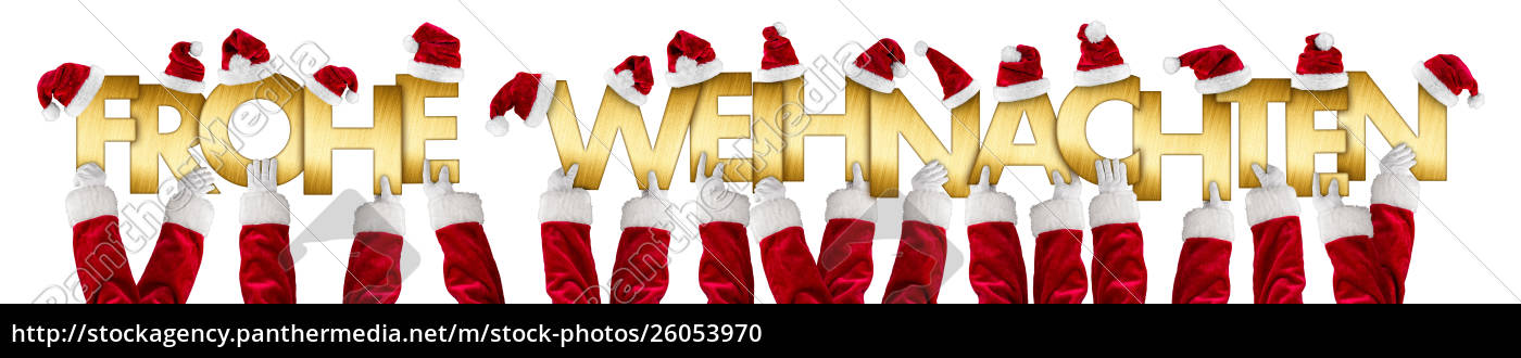 German Frohe Weihnachten Frohlichen Weihnachtsgrusse Stock Photo Bildagentur Panthermedia