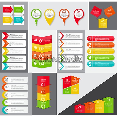 Grosse Reihe Von Infografik Banner Vorlagen Fur Ihr Stock Photo Bildagentur Panthermedia