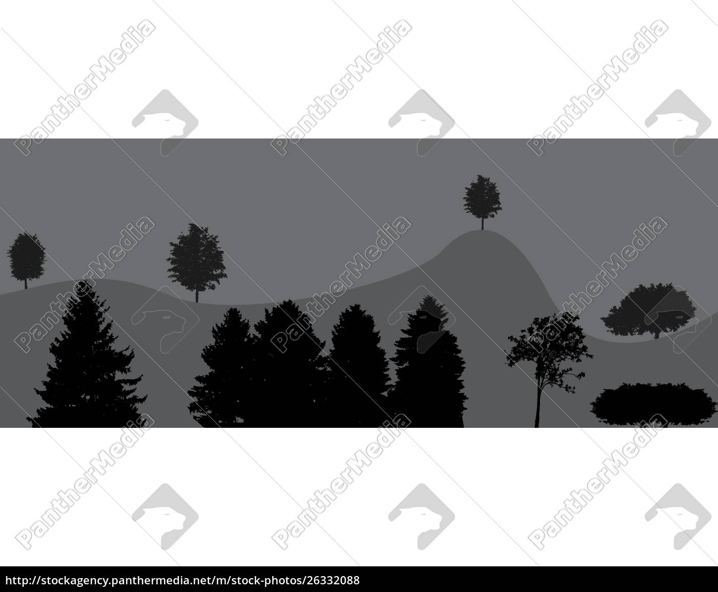 Bild Der Natur Baum Silhouette Vektor Illustration Lizenzfreies Foto 26332088 Bildagentur Panthermedia