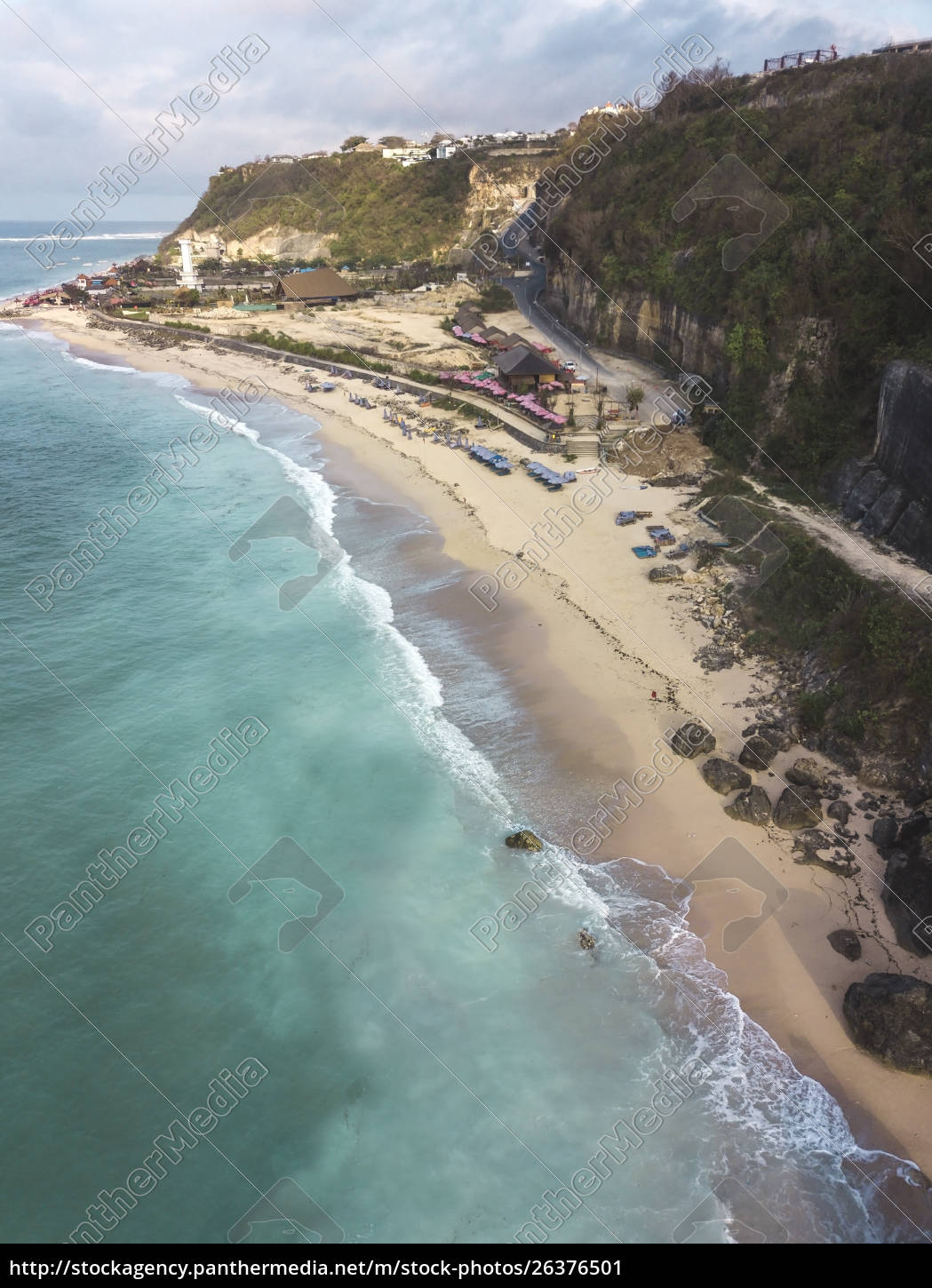 Indonesia Bali Aerial View Of Pandawa Beach - Stockfoto - #26376501 ...