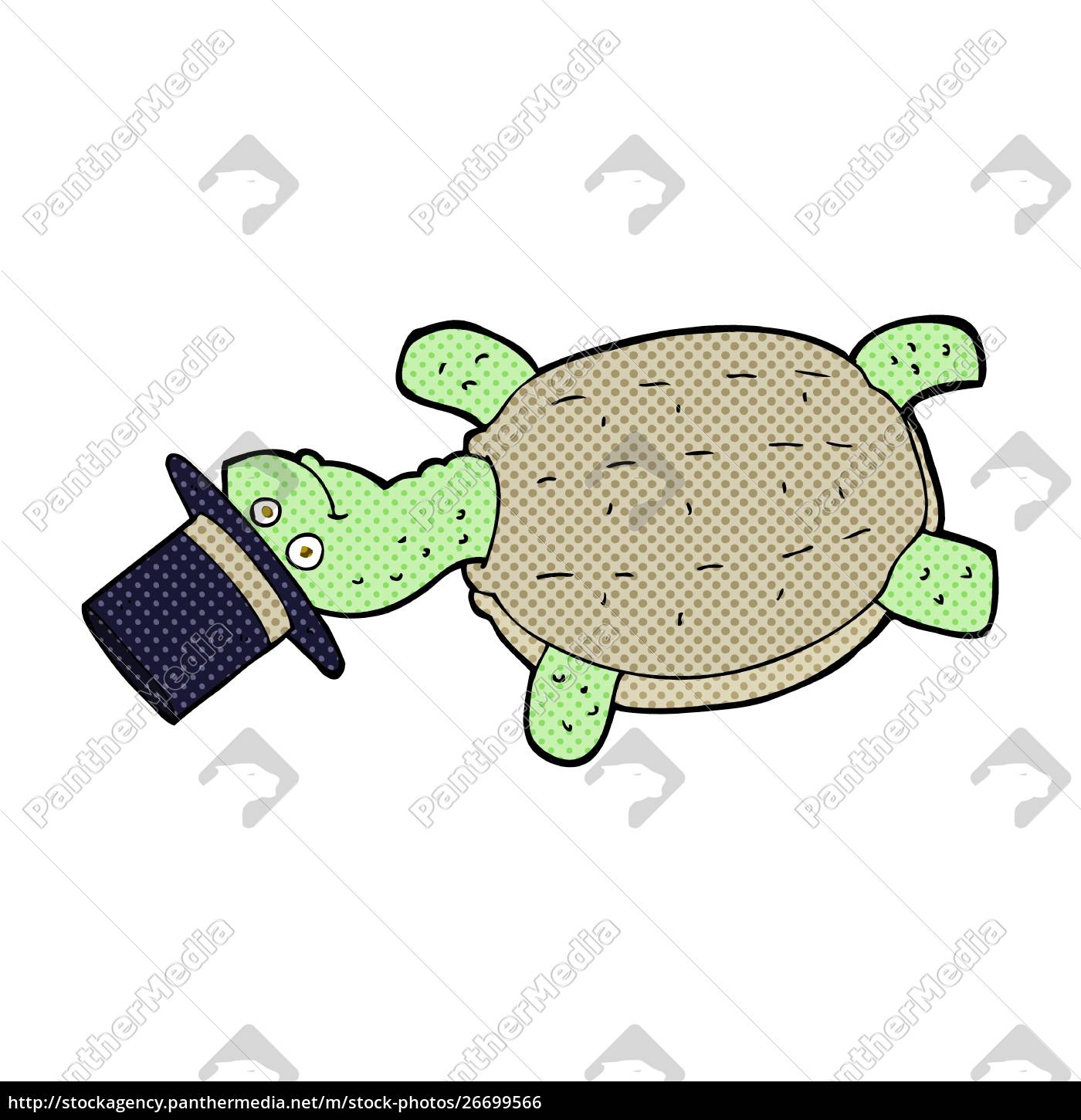 Cartoon Turtle In Top Hat Stock Photo 26699566 Bildagentur