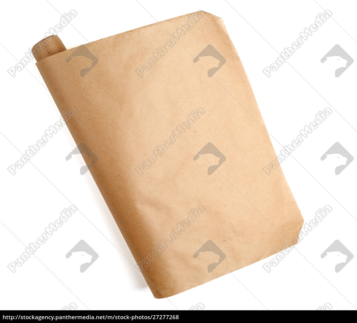 expanded brown paper roll full frame copy space - Lizenzfreies Foto