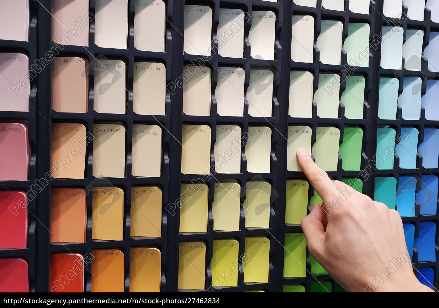 paint color selection from swatch palette - Stockfoto - #27462834