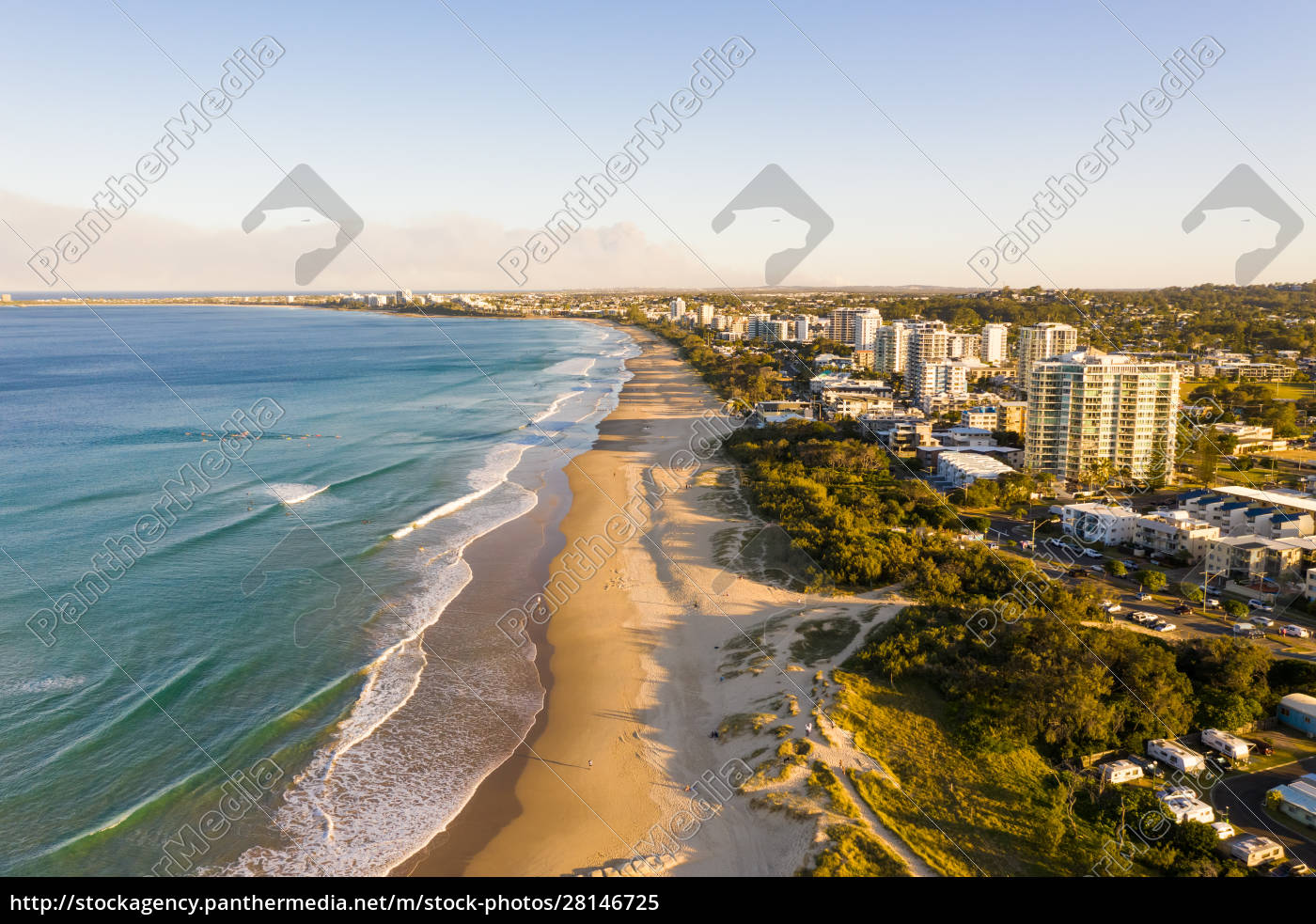 Luftaufnahme der Sunshine Coast Queensland Australien - Lizenzfreies Bild - #28146725 