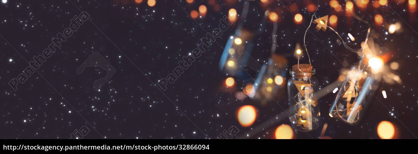 Girlande der Weihnachtsbeleuchtung Stock Photo 32866094 Bildagentur PantherMedia